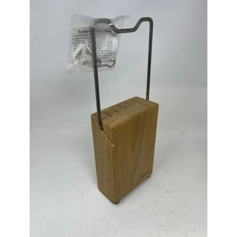 Cutco #1746 Space Saver Set Block 5-Slot Open Box Oak Solid Wood USA Made